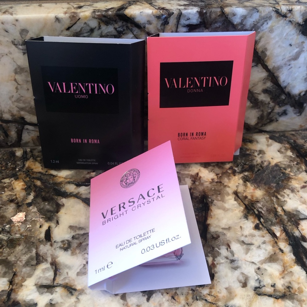 Set of 3 Mixed Designer Samples Vial Spray Card Bundle